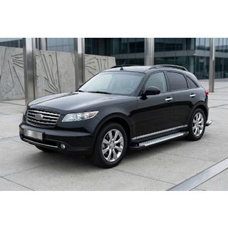 Praguri laterale Allmond Grey (2 buc, aluminiu) Infiniti FX 2003-2008 foto 1