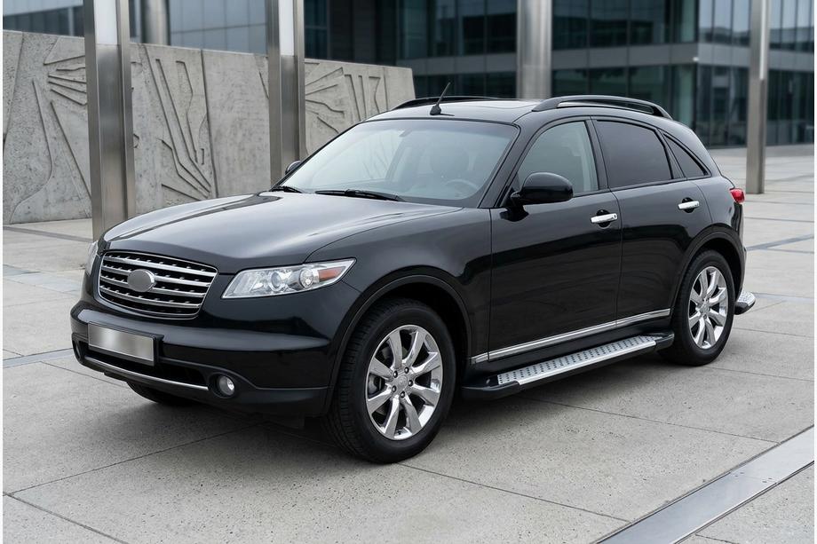 Infiniti FX 2003-2008 Praguri laterale Allmond Grey (2 buc, aluminiu) Image