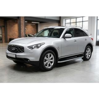 Praguri Laterale Tayga Grey (2 buc, Aluminiu) Infiniti FX 2003-2008 foto 1