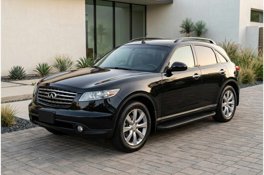 Infiniti FX 2003-2008 Praguri Laterale Tayga Black (2 buc, Aluminiu) Image