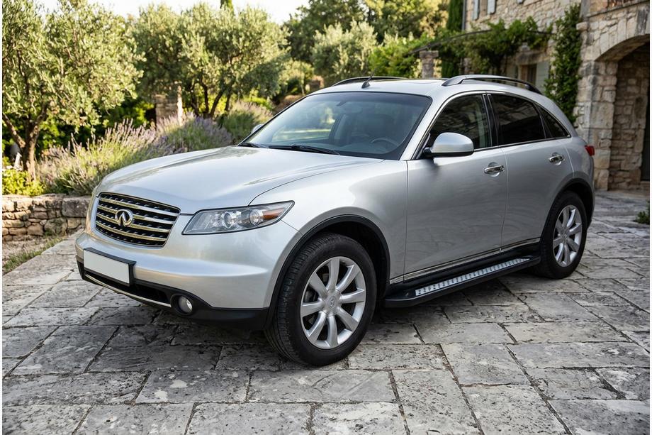 Infiniti FX 2003-2008 Praguri Laterale Vision New Black (2 buc, Aluminiu) Image