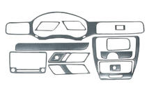 Volkswagen Jetta 2011-2018 Capace Panou Bord (2011-2014) Aluminiu foto 2