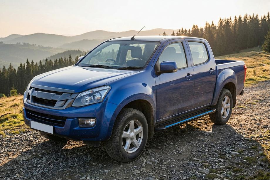 Isuzu D-Max 2011-2019 Praguri Laterale Maya Blue (2 buc, Aluminiu) Image