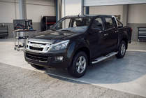 Isuzu D-Max 2011-2019 Praguri Laterale Mevsim Grey (2 buc, Aluminiu) foto 1