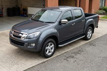 Isuzu D-Max 2011-2019 Praguri Laterale Tayga Grey (2 buc, Aluminiu) foto 1