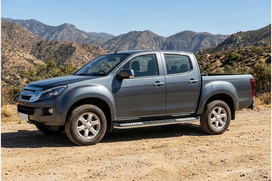 Isuzu D-Max 2011-2019 Praguri Laterale Tayga V2 (2 buc, Aluminiu) Image