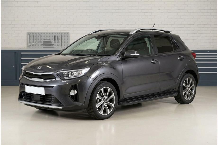 Kia Stonic 2017- Praguri Laterale Allmond Black (2 buc, Aluminiu) Image
