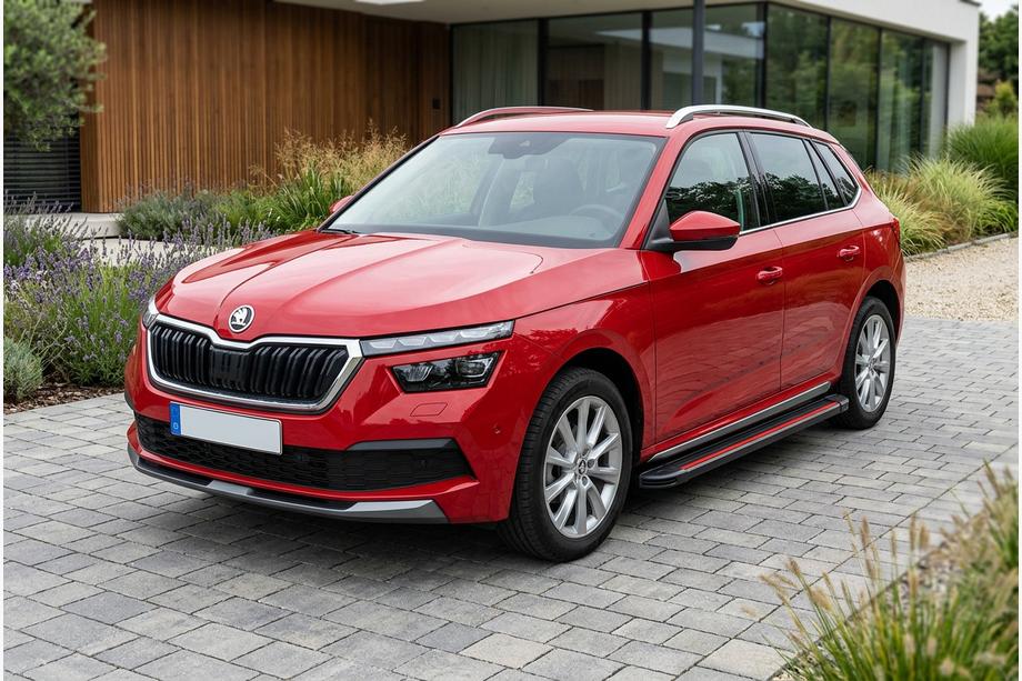 Skoda Kamiq 2019- Praguri Laterale Maya Red (2 buc, Aluminiu) Image