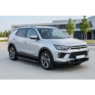 Praguri Laterale Bosphore Black (2 buc, Aluminiu) SsangYong Korando 2019- foto 1