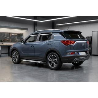 Praguri laterale Allmond Grey (2 buc, aluminiu) SsangYong Korando 2019- foto 1