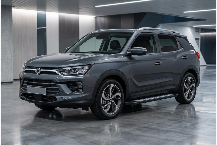 SsangYong Korando 2019- Praguri Laterale Vision New Black (2 buc, Aluminiu) Foto 1