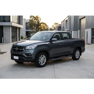 Praguri Laterale Bosphore Black (2 buc, Aluminiu) SsangYong Musso ІІ 2018- foto 1