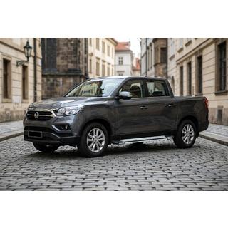 Praguri Laterale Rainbow (2 buc, Aluminiu) SsangYong Musso ІІ 2018- foto 1