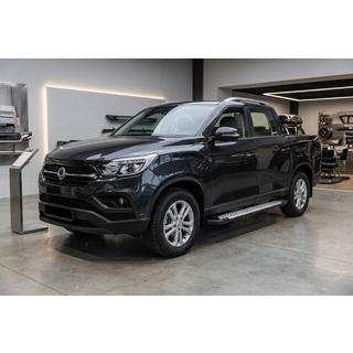 Praguri laterale Allmond Grey (2 buc, aluminiu) SsangYong Musso ІІ 2018- foto 1