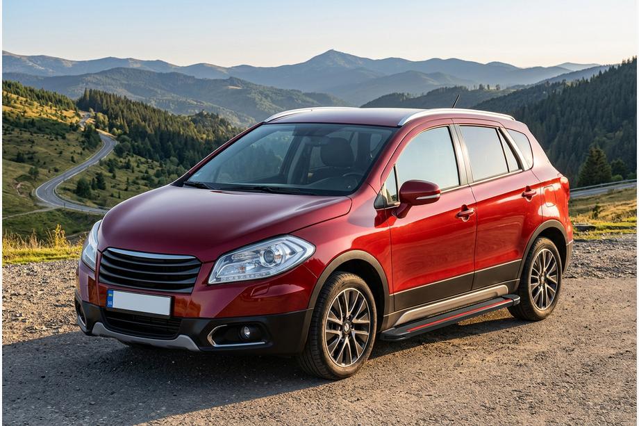 Suzuki SX4 S-Cross 2013-2016 Praguri Laterale Maya Red (2 buc, Aluminiu) Image