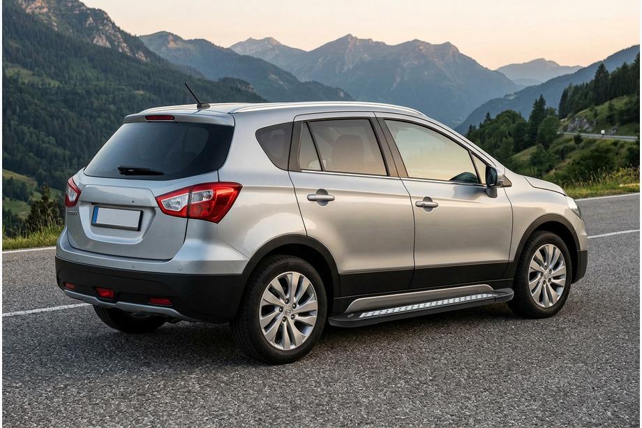 Suzuki SX4 S-Cross 2013-2016 Praguri Laterale Vision New Black (2 buc, Aluminiu) Image