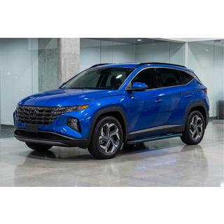 Praguri Laterale Maya Blue (2 buc, Aluminiu) Hyundai Tucson NX4 2021- foto 1