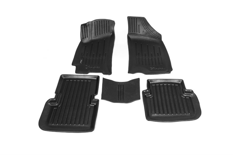 Daewoo Lanos 1998-2017 Covorase auto cauciuc Stingray 3D (5 buc, poliuretan) Image