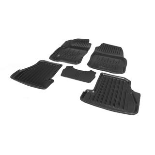 Covorase auto cauciuc Stingray 3D (5 buc, poliuretan) Ford Focus III 2011-2017 foto 2