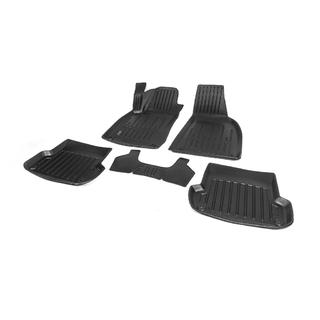 Covorase auto cauciuc Stingray 3D (5 buc, poliuretan) Audi A4 B7 2004-2008 foto 2