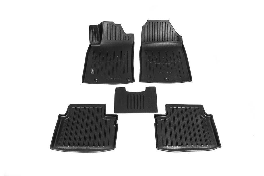 Kia Ceed 2018- Covorase auto cauciuc Stingray 3D (5 buc, poliuretan) Image