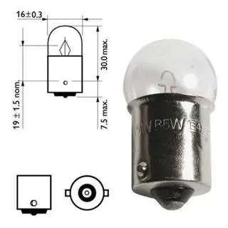 Bec Semnalizare Osram 5008 R10W 12V BA15s foto 2