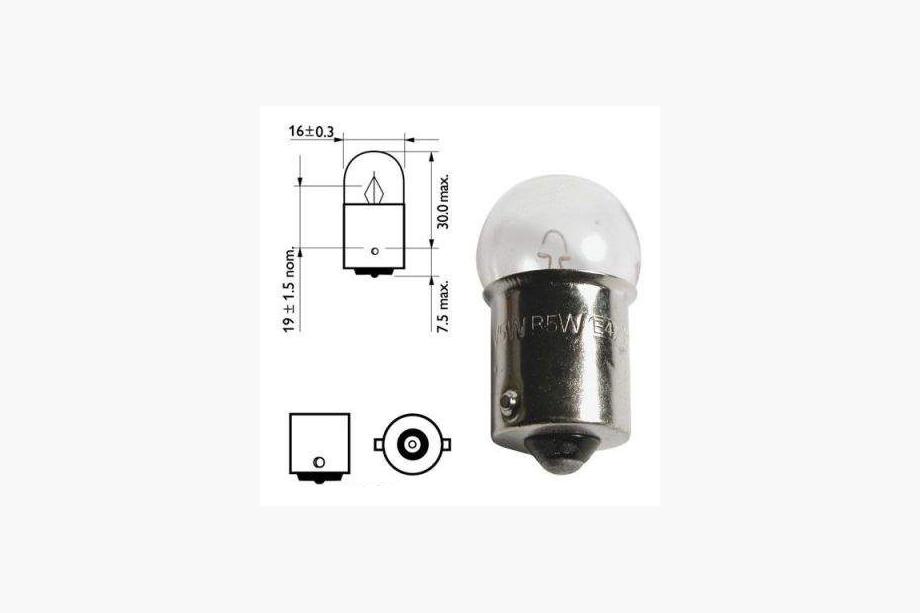 Bec semnalizare Osram 5007 R5W 12V BA15s Foto 2