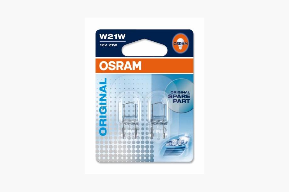 Bec semnalizare Osram 7505 W21W 12V 21W W3x16d (2 buc) Image