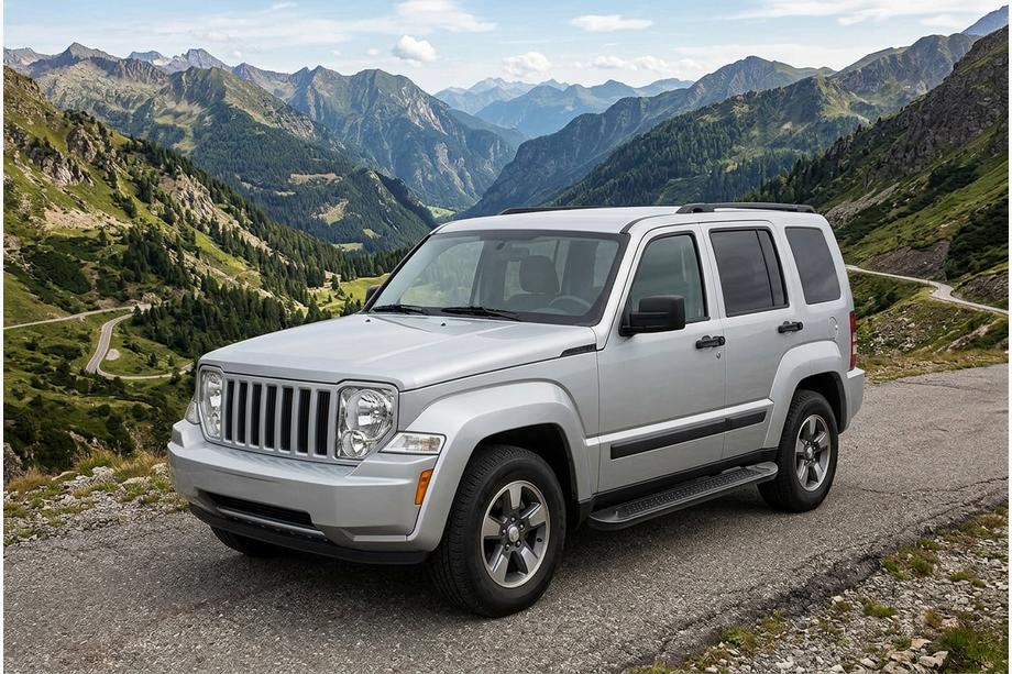 Jeep Cherokee/Liberty 2007-2013 Praguri Laterale Allmond Black (2 buc, Aluminiu) Foto 1