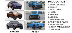 Ford Ranger 2011–2022 Kit Caroserie (Design F150 Raptor 2015-2020) foto 2