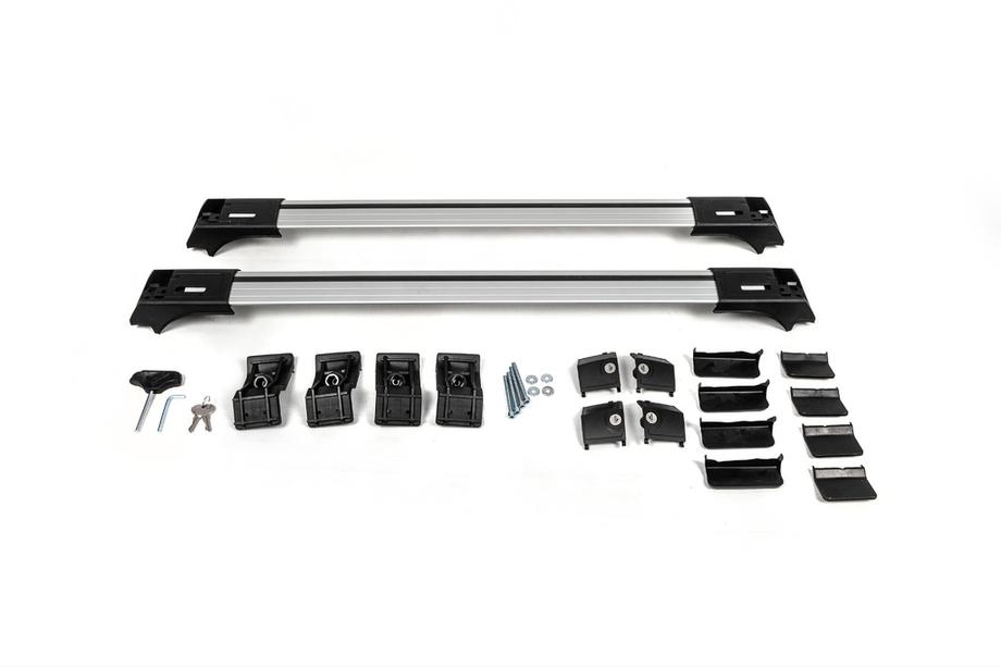 Bare transversale pentru bare longitudinale standard cu cheie Skybar V1 (2 buc) pana la 140cm, gri Foto 11