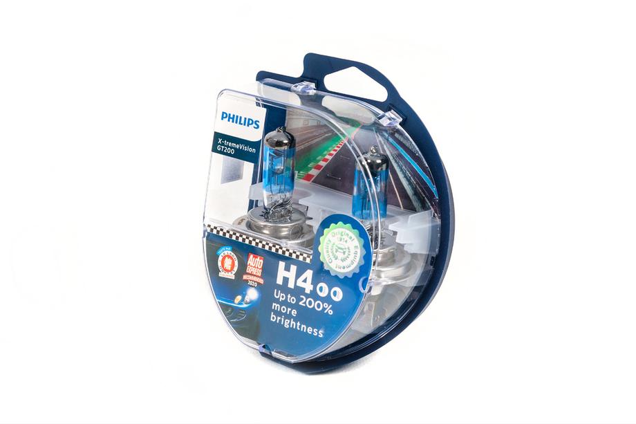 Bec far Philips H4 60/55W 12342GT Racing Vision +200% Foto 2