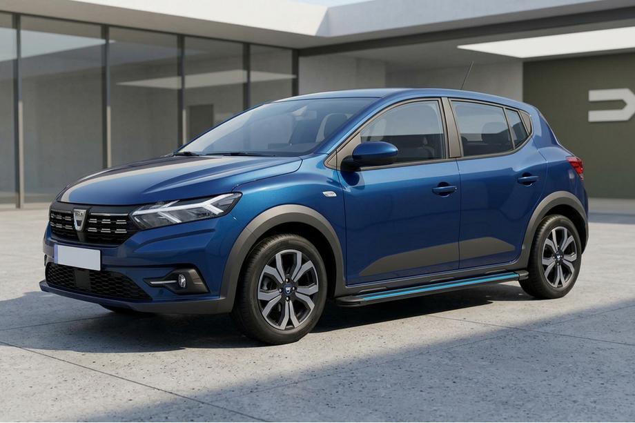 Dacia Sandero 2021- Praguri Laterale Maya Blue (2 buc, Aluminiu) Image