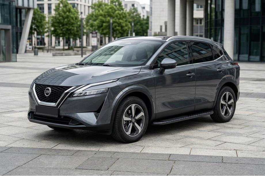 Nissan Qashqai 2021- Praguri Laterale Bosphorus Black (2 buc, Aluminiu) Foto 1
