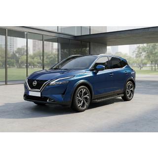 Praguri Laterale Allmond Black (2 buc, Aluminiu) Nissan Qashqai 2021- foto 1