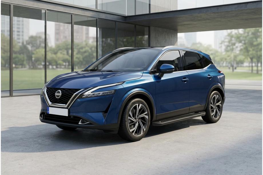 Nissan Qashqai 2021- Praguri Laterale Allmond Black (2 buc, Aluminiu) Foto 1