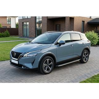 Praguri Laterale BlackLine (2 buc, Aluminiu) Nissan Qashqai 2021- foto 1
