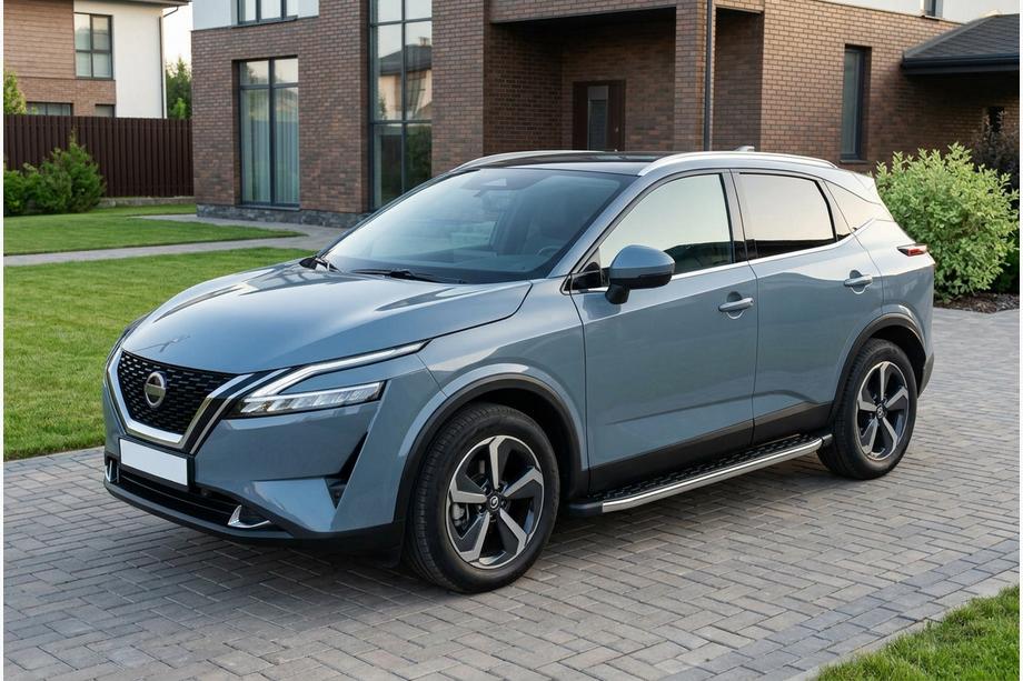Nissan Qashqai 2021- Praguri Laterale BlackLine (2 buc, Aluminiu) Image
