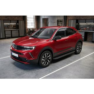 Praguri Laterale Tayga Black (2 buc, Aluminiu) Opel Mokka 2021- foto 1