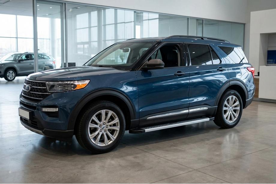 Ford Explorer 2019- Praguri Laterale Maya V2 (2 buc, Aluminiu) Image