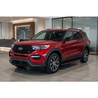Praguri Laterale Maya Red (2 buc, Aluminiu) Ford Explorer 2019- foto 1