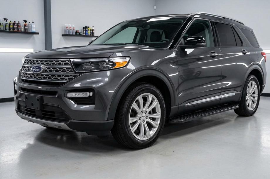 Ford Explorer 2019- Praguri Laterale Tayga Black (2 buc, Aluminiu) Image