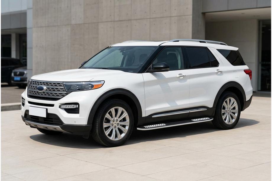 Ford Explorer 2019- Praguri Laterale Tayga V2 (2 buc, Aluminiu) Image