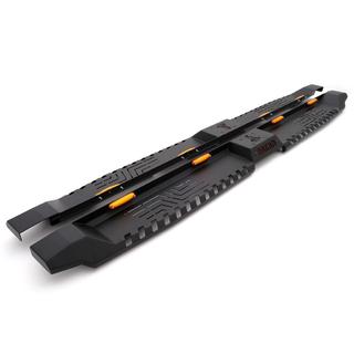 Praguri Laterale Dakar Negre V2 cu Iluminare (2 buc, Metal) Toyota Hilux 2006-2015 foto 1