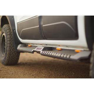 Praguri Laterale Dakar Negre V2 cu Iluminare (2 buc, Metal) Toyota Hilux 2006-2015 foto 3