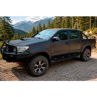 Praguri Laterale Dakar Negre V1 cu Iluminare (2 buc, Metal) Toyota Hilux 2006-2015 foto 1