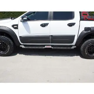 Praguri laterale Dakar V2 fara LED (2 buc, metal) Mitsubishi L200 2006-2015 foto 2