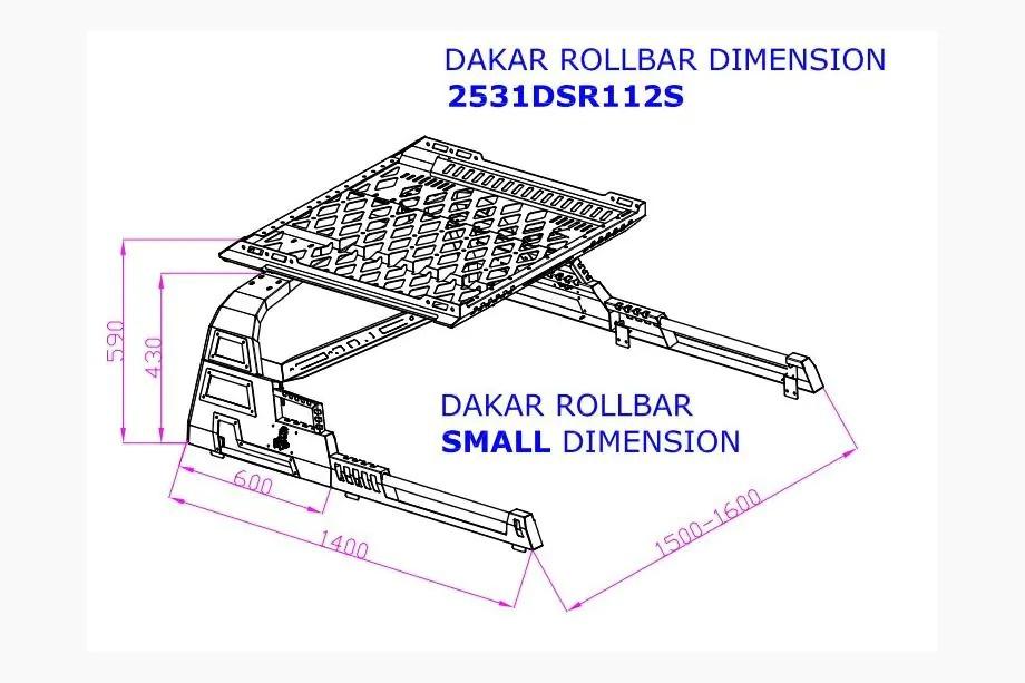 Fiat Fullback 2016- Roll bar cu cos Dakar Foto 5