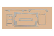Honda CRV 2007-2011 Decor bord Aluminiu foto 2