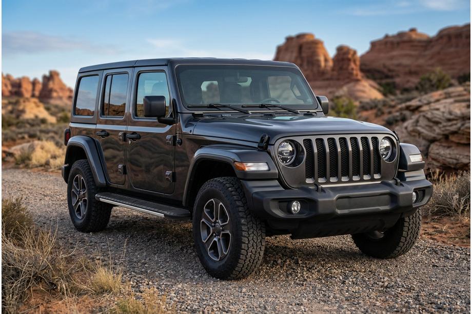Jeep Wrangler 2018- Praguri laterale Bosphorus Grey (2 buc, aluminiu) Image